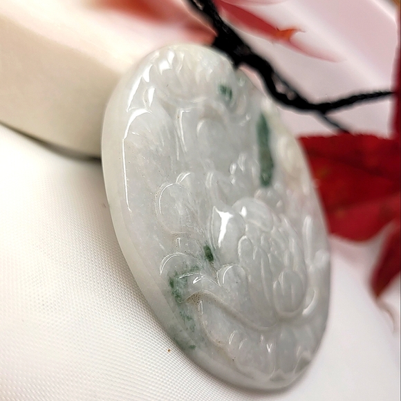 Certified Untreated Peony Flowers Blessings Pendant *NWT - Picture 6 of 6